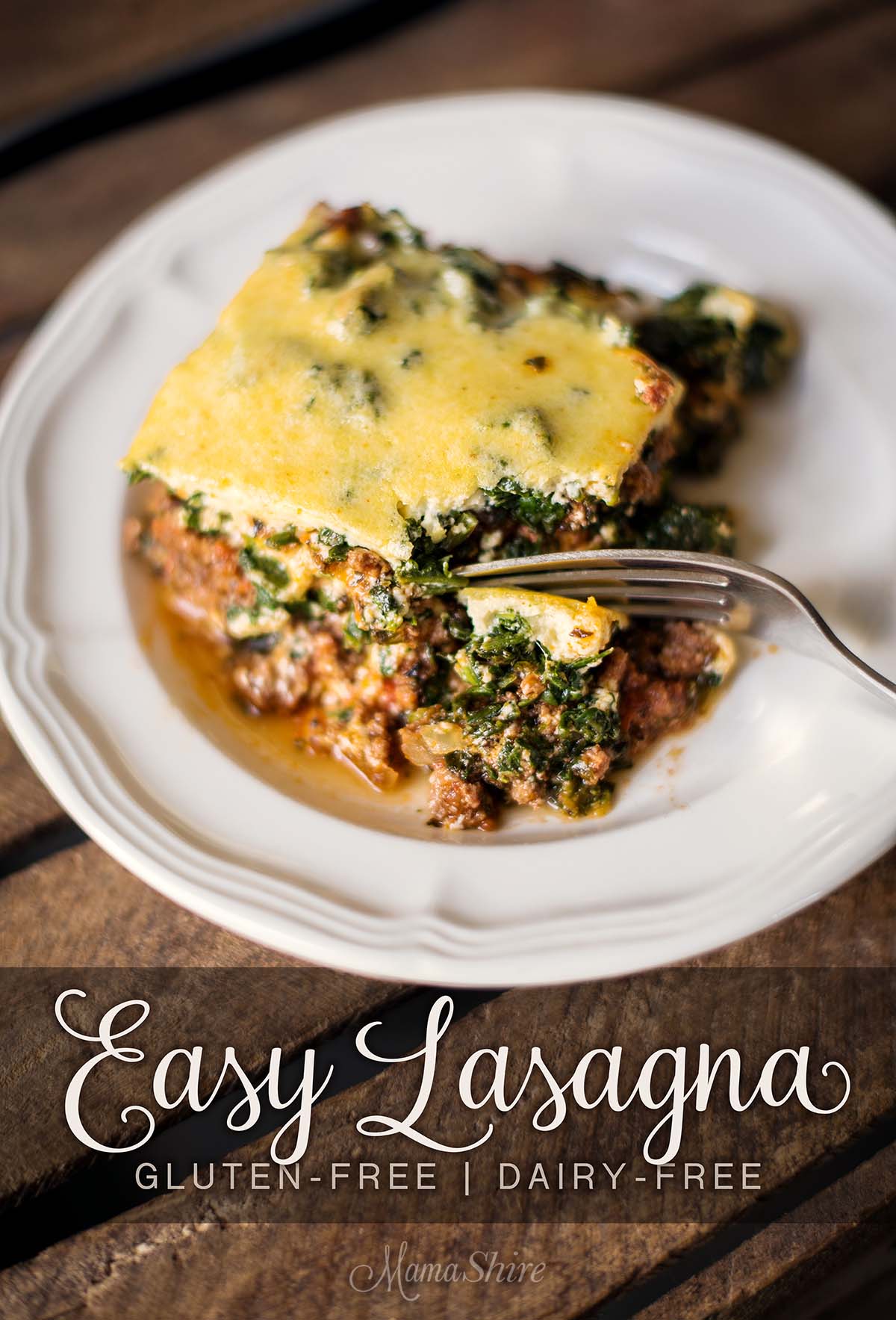 Easy Lasagna - Gluten-free, dairy-free, sugar-free, THM-S