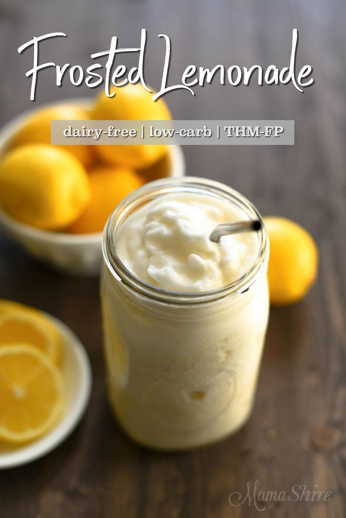 Delicious Mock Chick-Fil-A Frosted Lemonade with extra lemons.