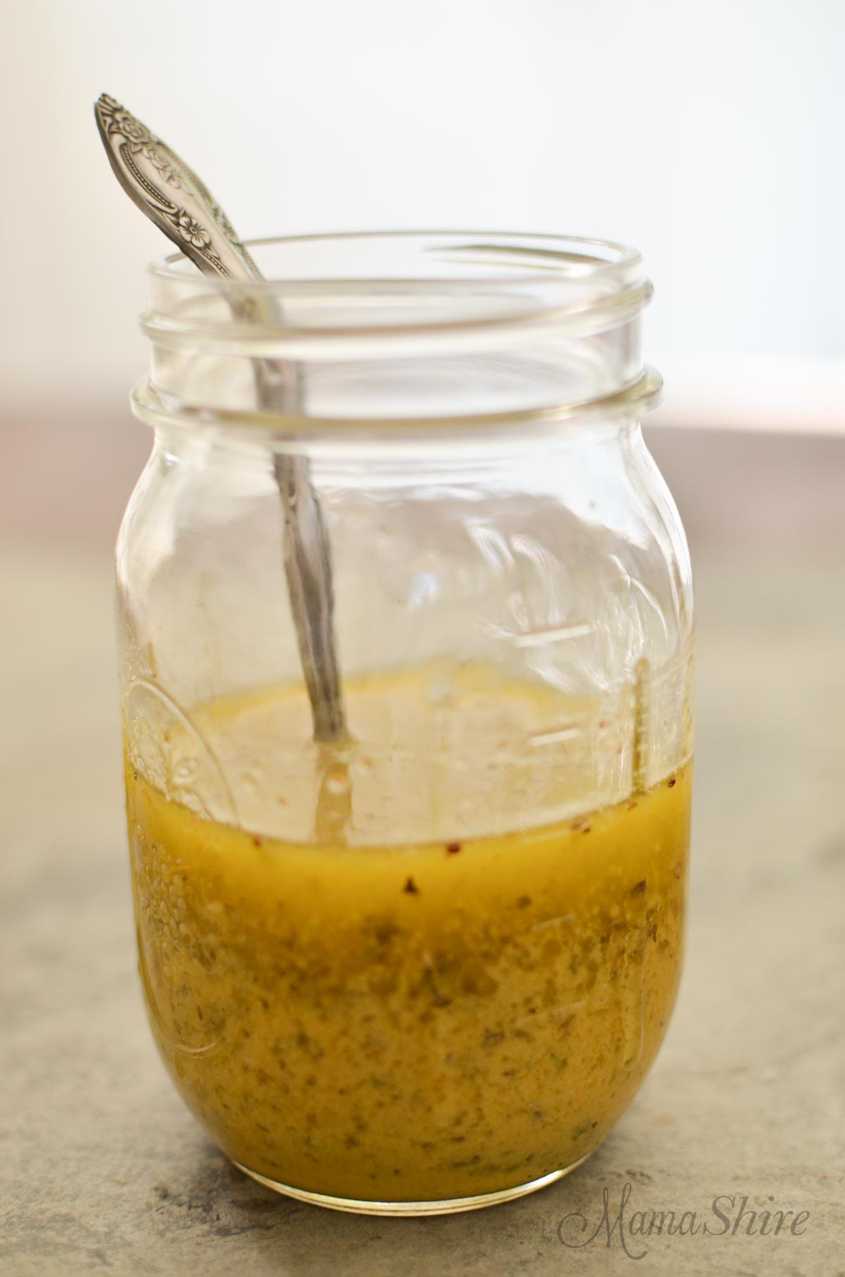 Homemade Italian Salad Dressing - Easy to Make - Gluten free, Dairy free, Sugar free (THM-S) - MamaShire.com