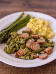 Farmhouse Beans & Sausage - Gluten-free, Low-carb, Instant Pot