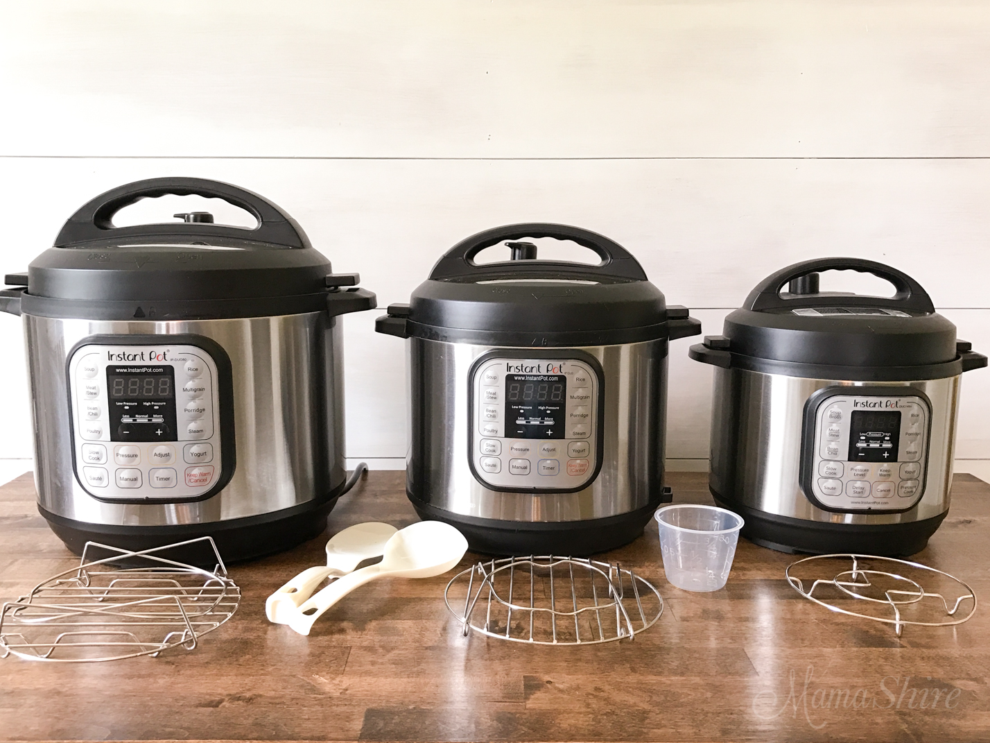 Goldilocks and the Three Instant Pots. Comparing three different sizes - 8 qt., 6 qt, and 3 qt of Instant Pots. Which one is just right for you?