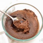 Delicious gluten-free chocolate lava cake made in an air fryer.