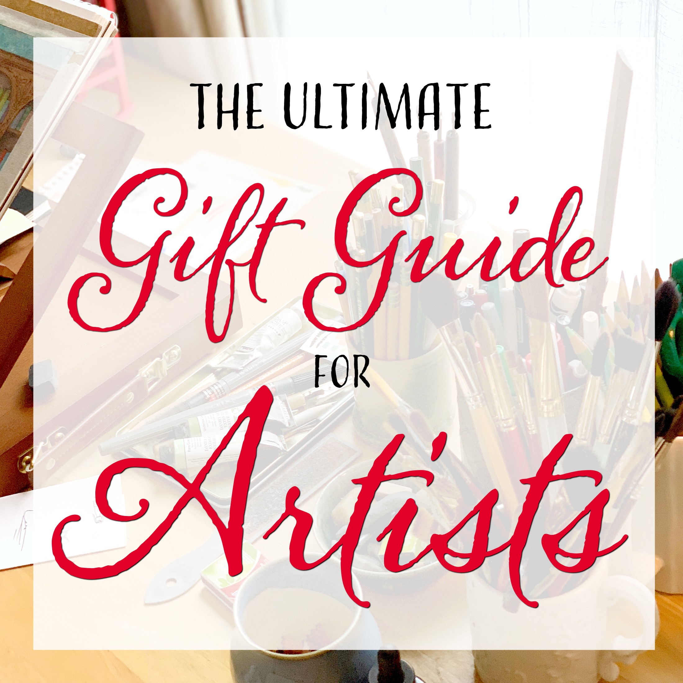 The gift guide list will help you find fun and practical gifts for your artists.
