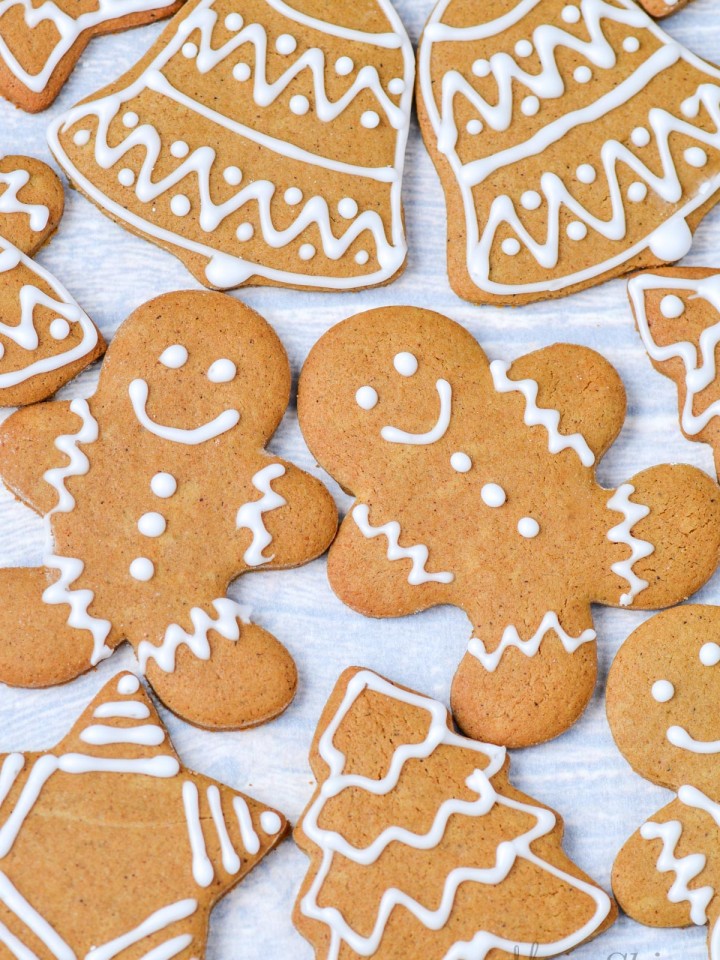 Dairy-free and gluten-free gingerbread cookies.