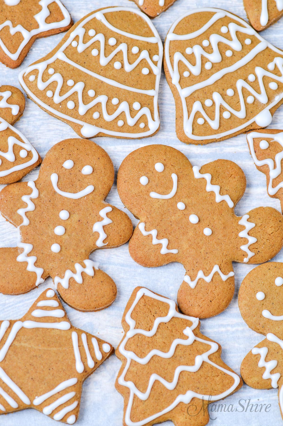 Dairy-free and gluten-free gingerbread cookies.