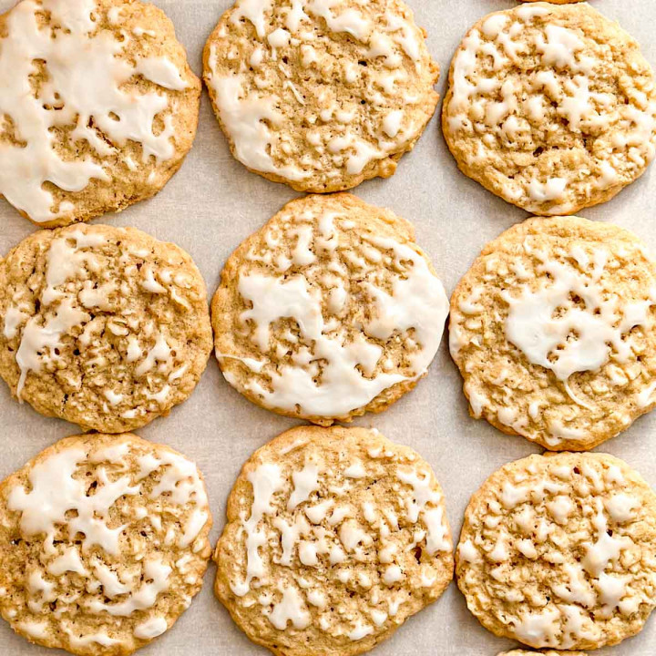 GlutenFree Iced Oatmeal Cookies (DairyFree) MamaShire