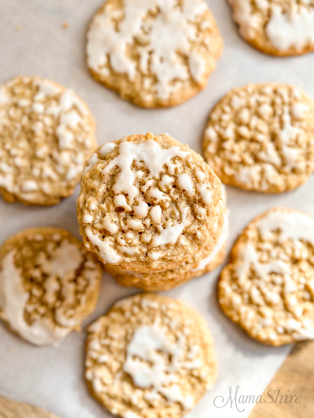GlutenFree Iced Oatmeal Cookies (DairyFree) MamaShire