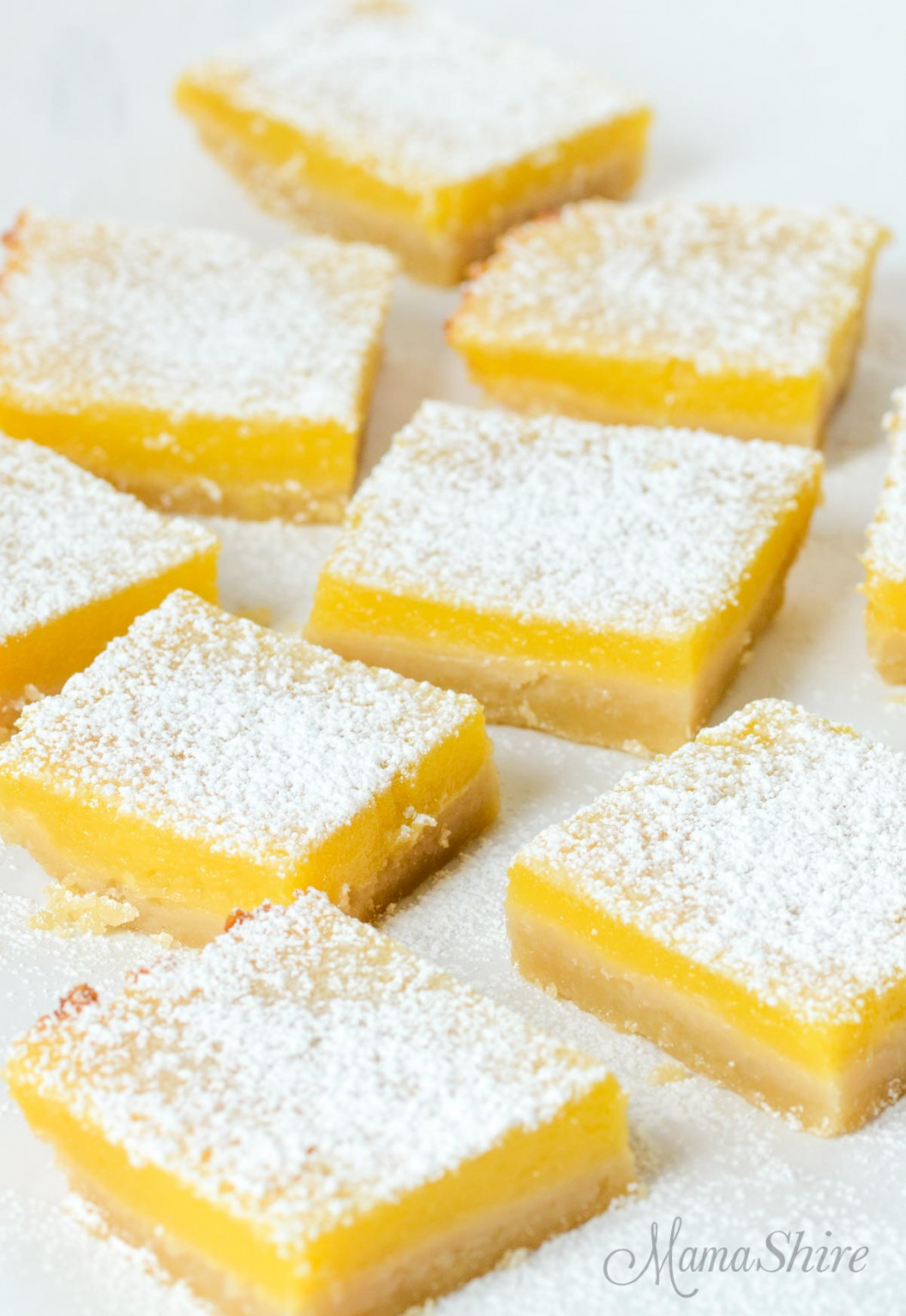 Easy GlutenFree Lemon Bars (DairyFree) MamaShire