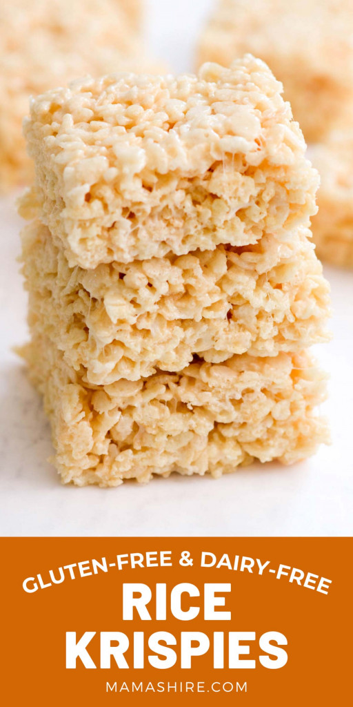 A stack of gluten-free rice krispies.