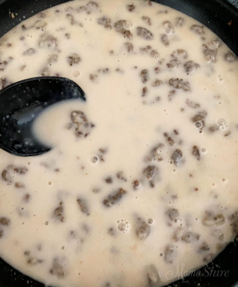 How to Make Easy GlutenFree Sausage Gravy (DairyFree) MamaShire