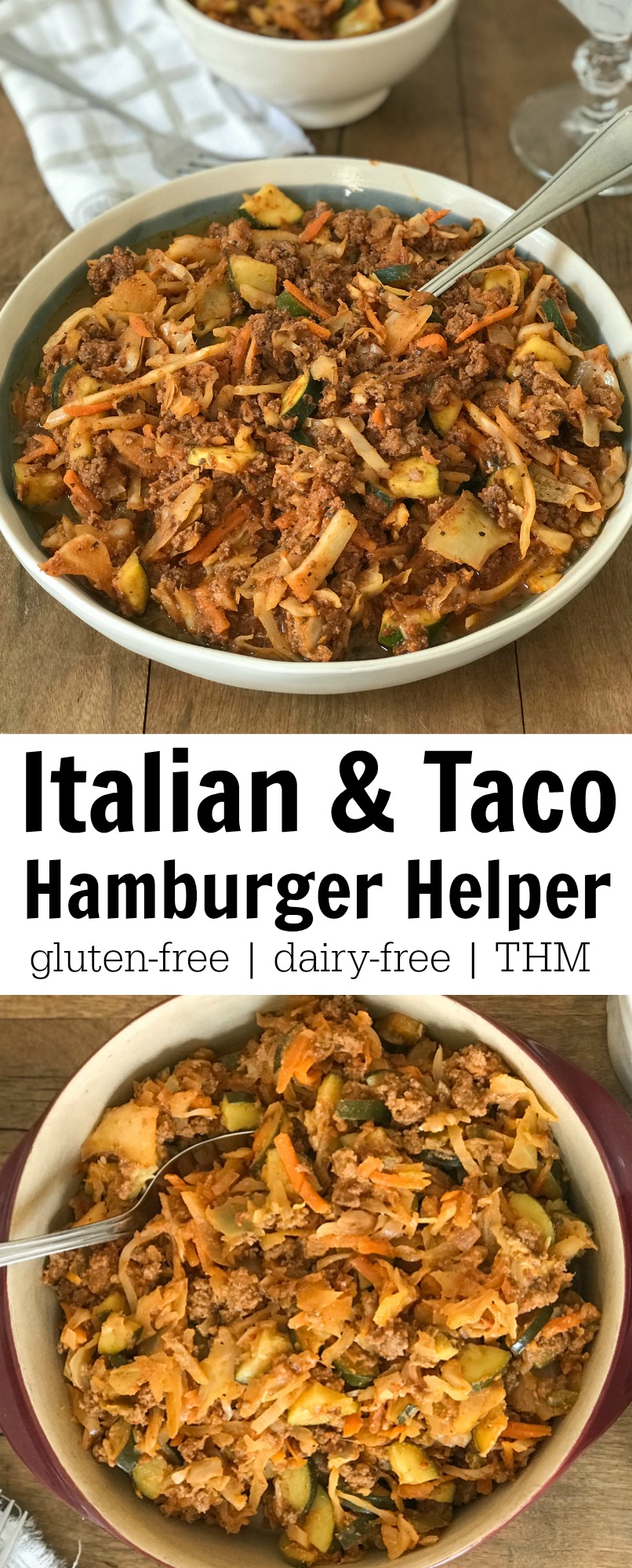 Easy to make hamburger helper meals in two variations.