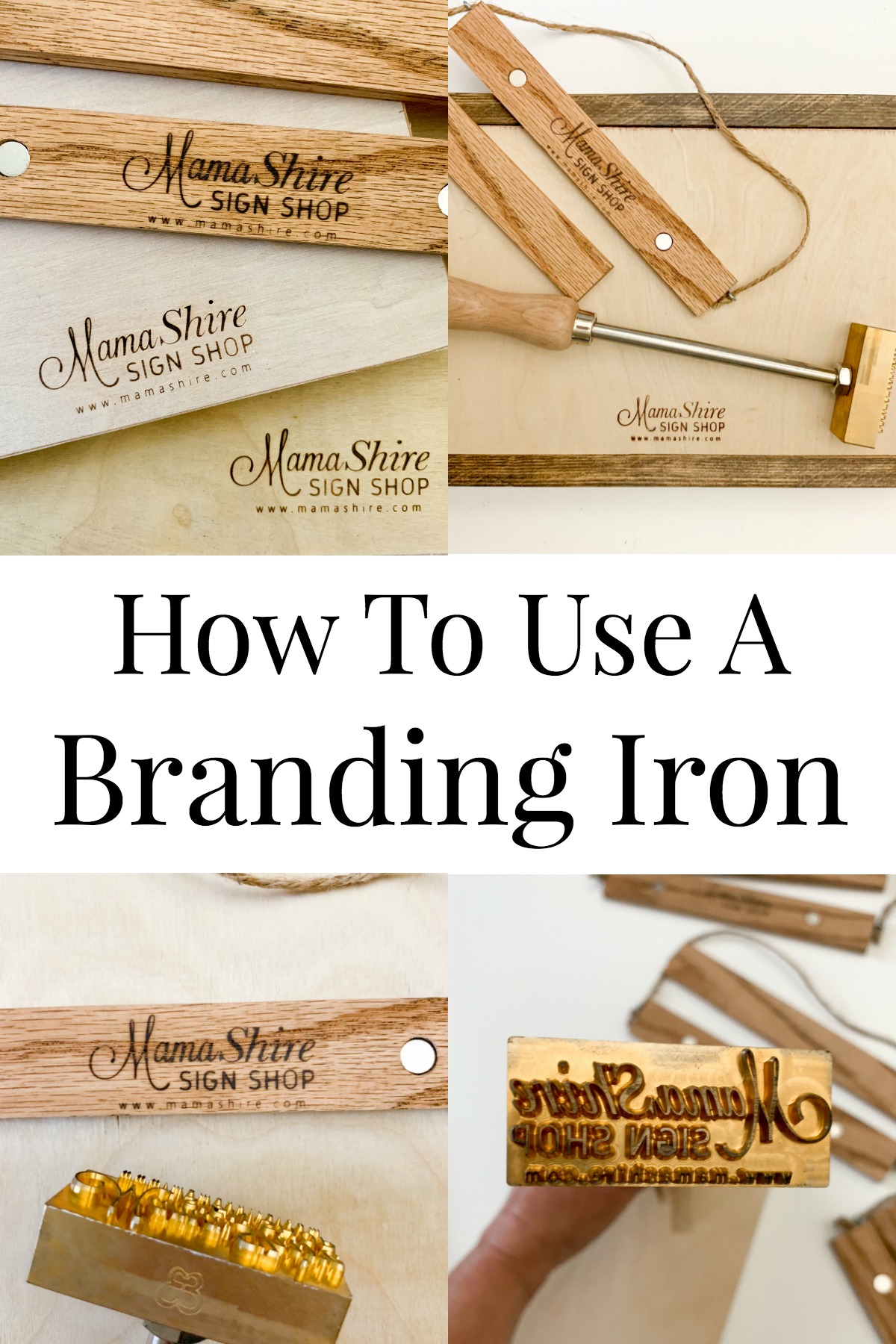 How to use a branding iron