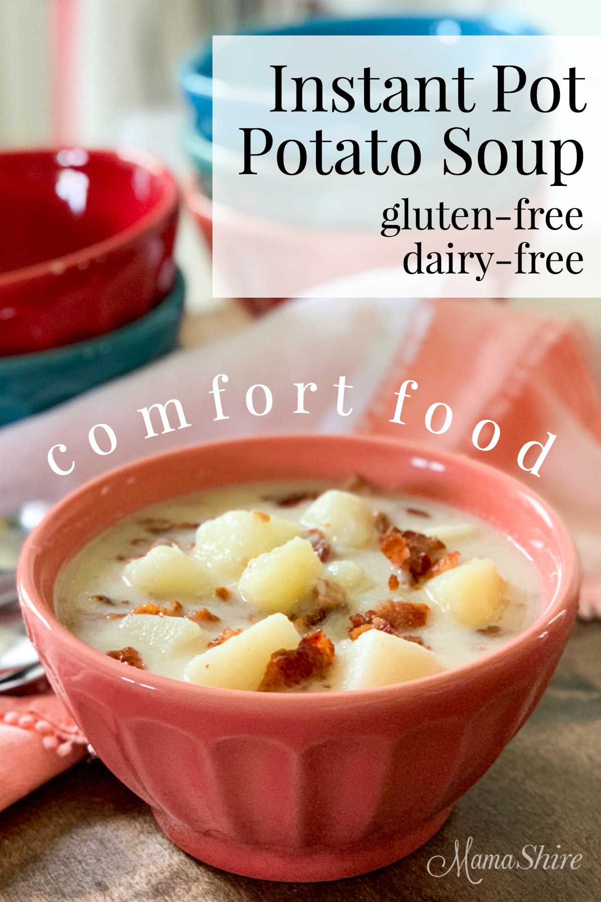 Yummy comfort food! Potato Soup made in an Instant Pot.