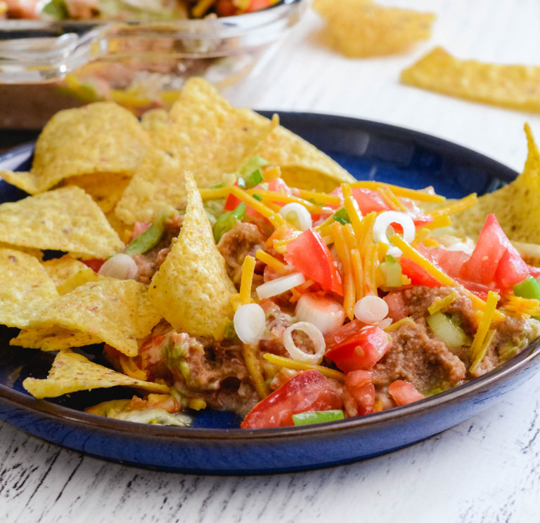 DairyFree Layered Bean Dip (GlutenFree) MamaShire