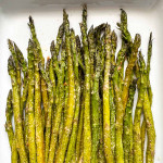 Oven roasted asparagus.