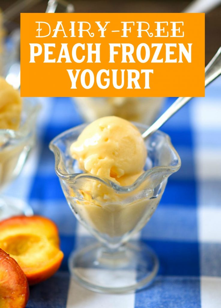 DairyFree Peach Frozen Yogurt MamaShire