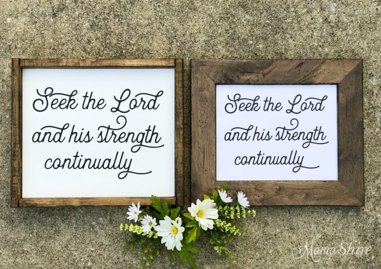 Seek The Lord Free SVG &amp; Printable PDF #30 - MamaShire