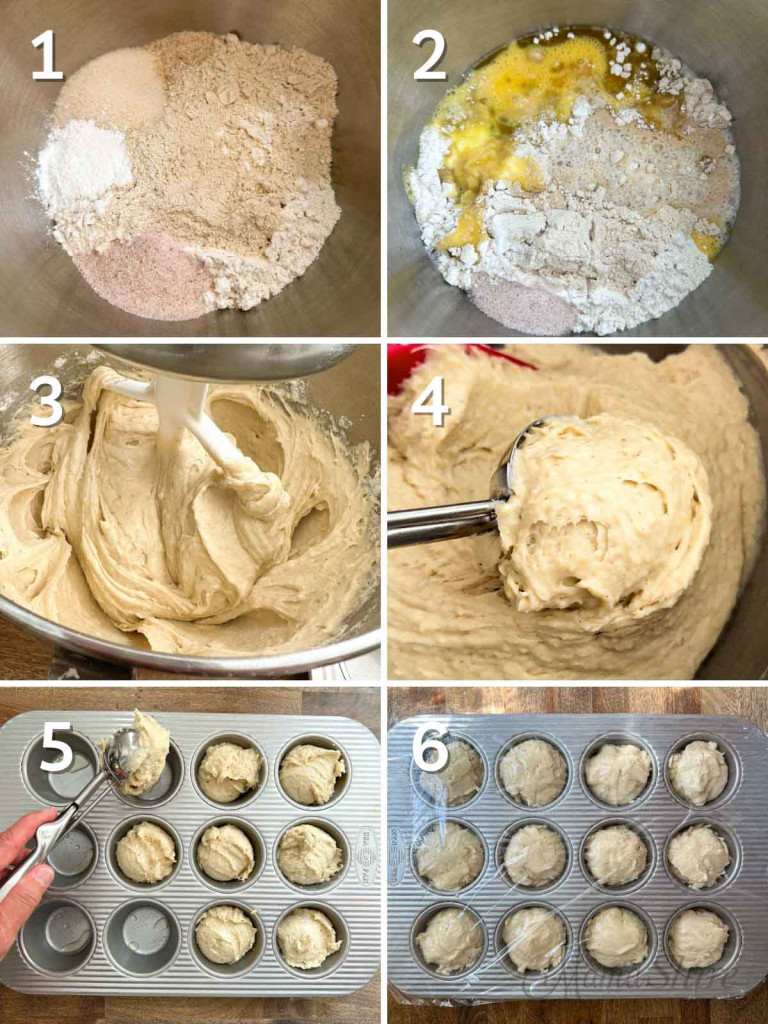 Step by step instructions on making gluten-free yeast rolls. 