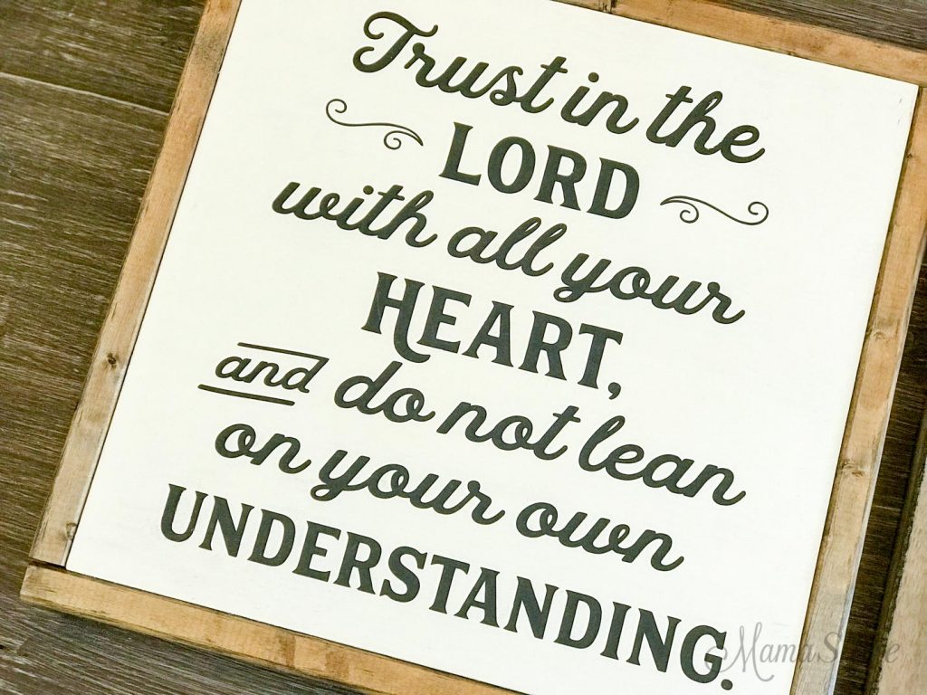 Trust in the Lord Free SVG &amp; PDF Printable #6 - MamaShire